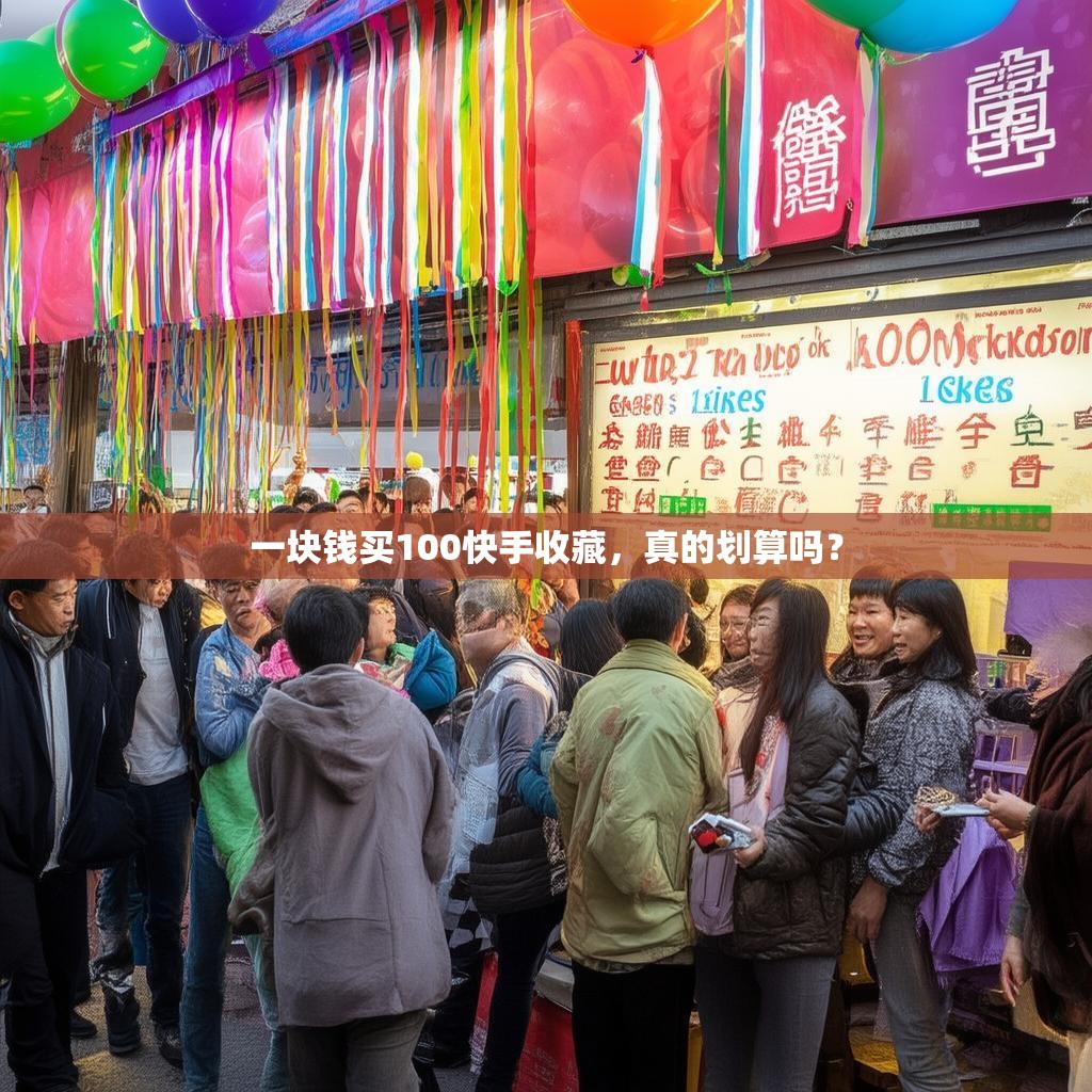 一塊錢買100快手收藏，真的劃算嗎？