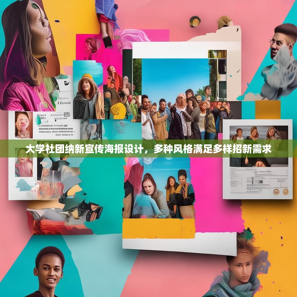 大學社團納新宣傳海報設計，多種風格滿足多樣招新需求