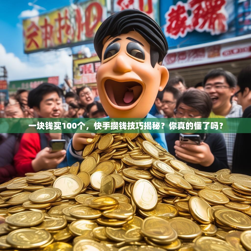 一塊錢(qián)買(mǎi)100個(gè)，快手?jǐn)€錢(qián)技巧揭秘？你真的懂了嗎？