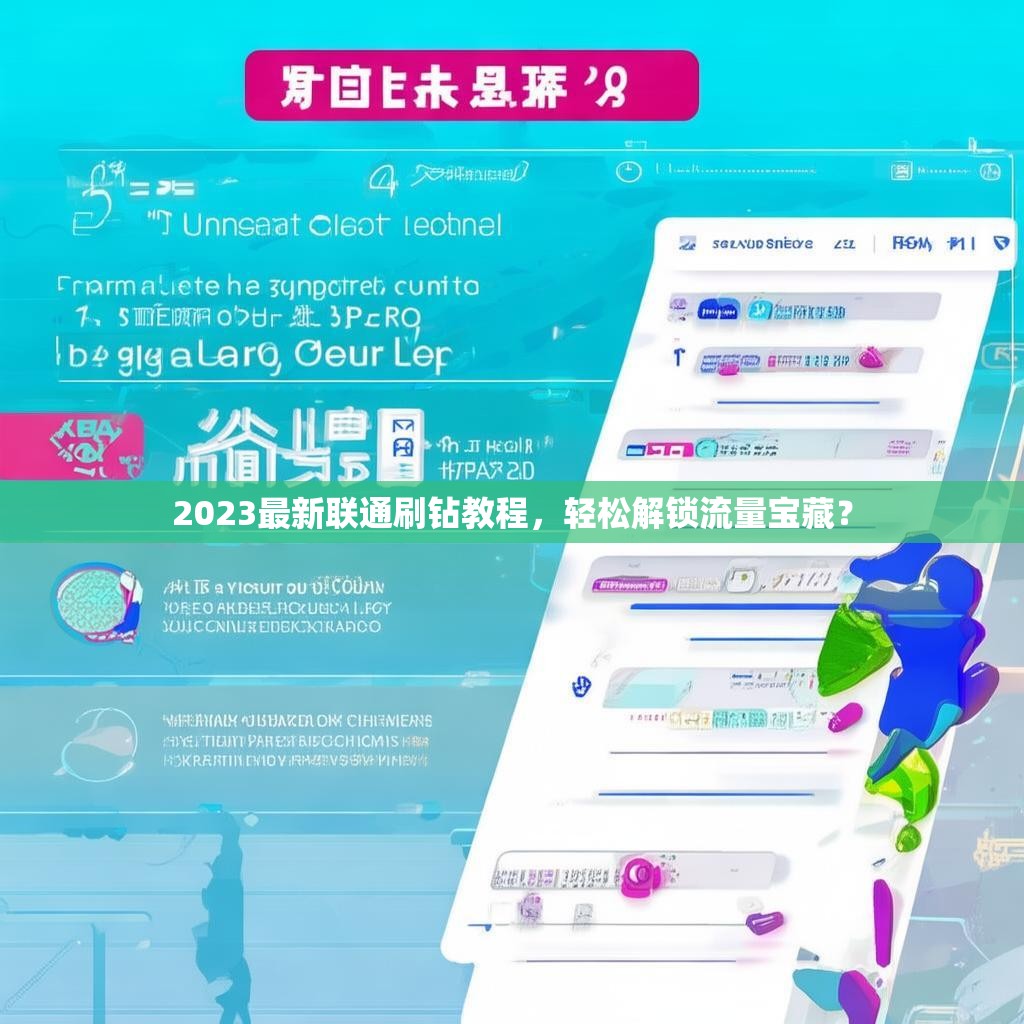 2023最新聯(lián)通刷鉆教程，輕松解鎖流量寶藏？