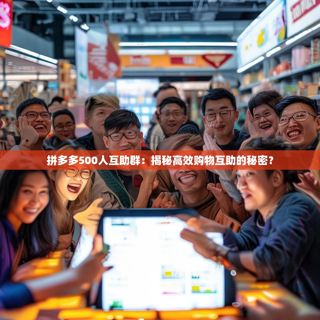 拼多多500人互助群：揭秘高效購物互助的秘密？