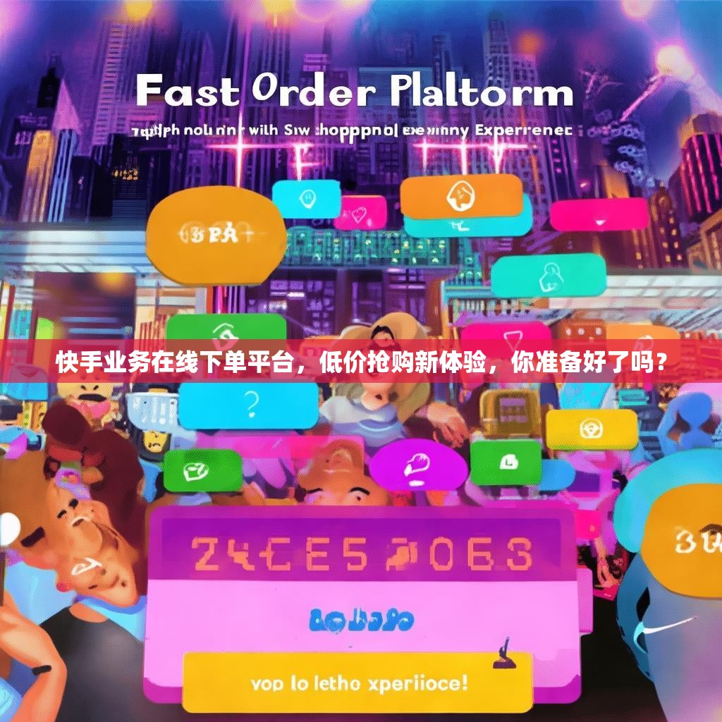快手業(yè)務(wù)在線下單平臺，低價搶購新體驗，你準(zhǔn)備好了嗎？