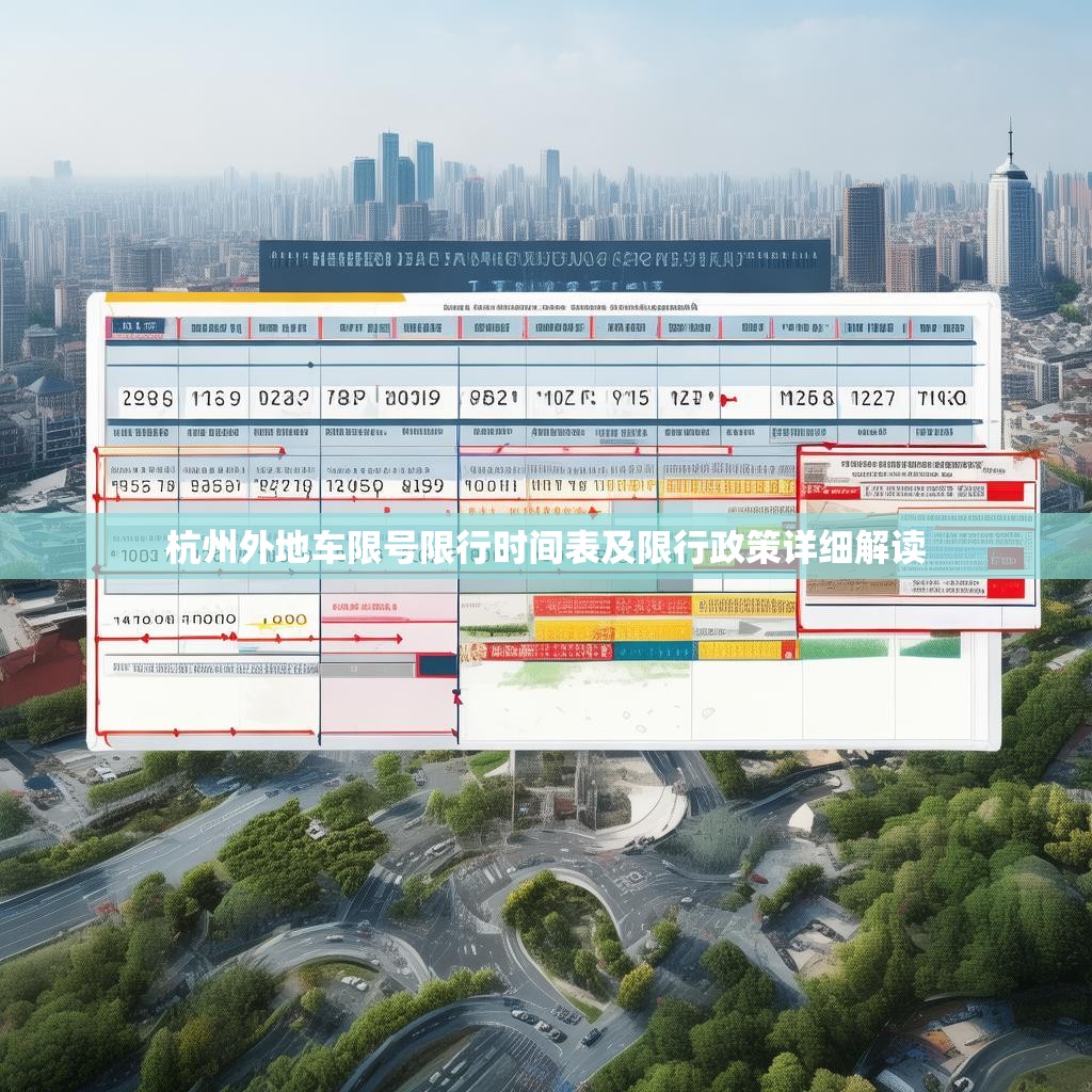 杭州外地車限號限行時間表及限行政策詳細解讀