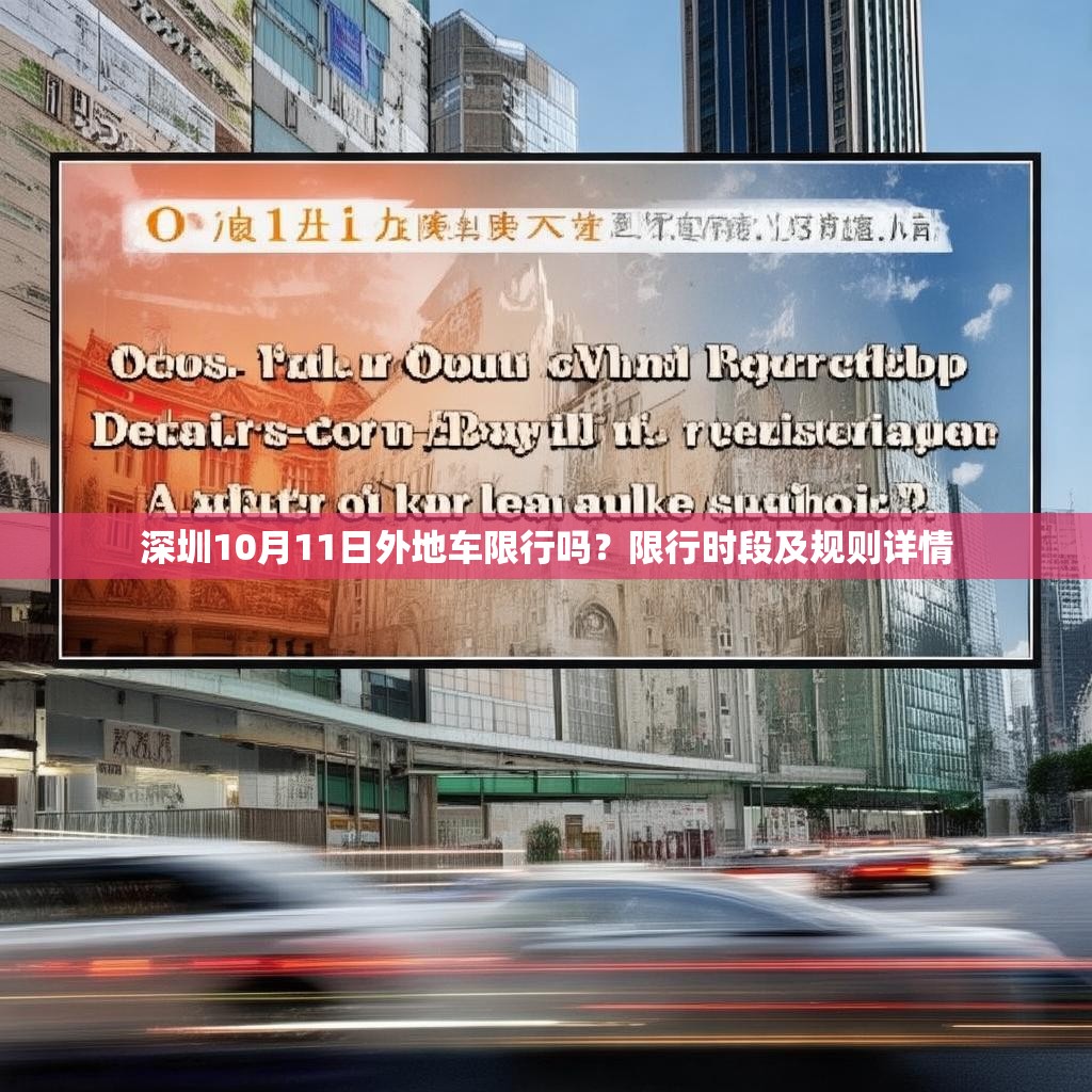 深圳10月11日外地車限行嗎？限行時段及規(guī)則詳情
