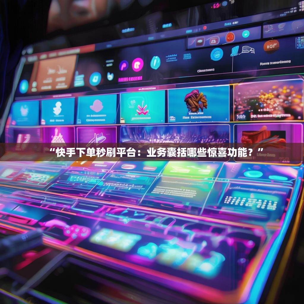 “快手下單秒刷平臺：業(yè)務(wù)囊括哪些驚喜功能？”