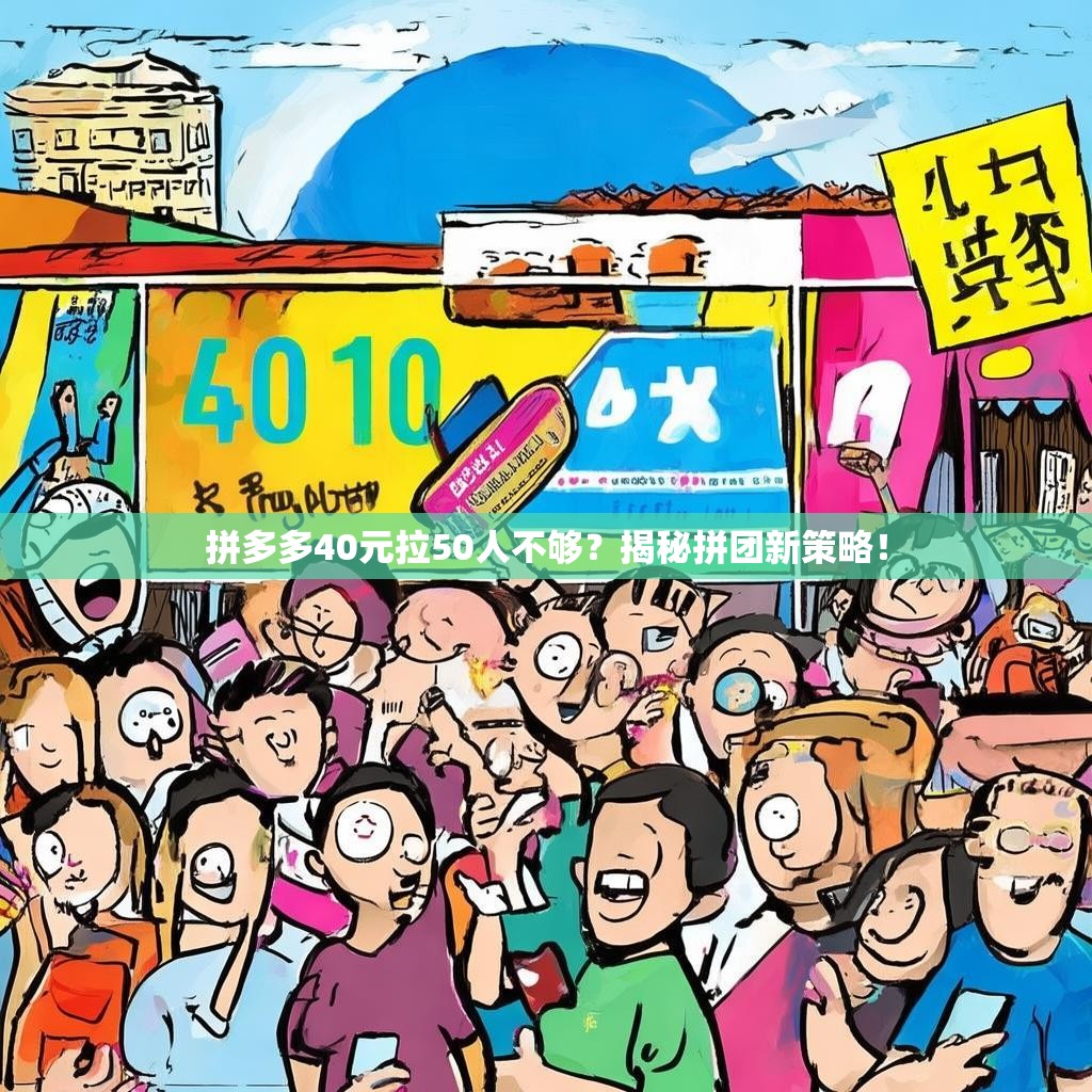 拼多多40元拉50人不夠？揭秘拼團新策略！