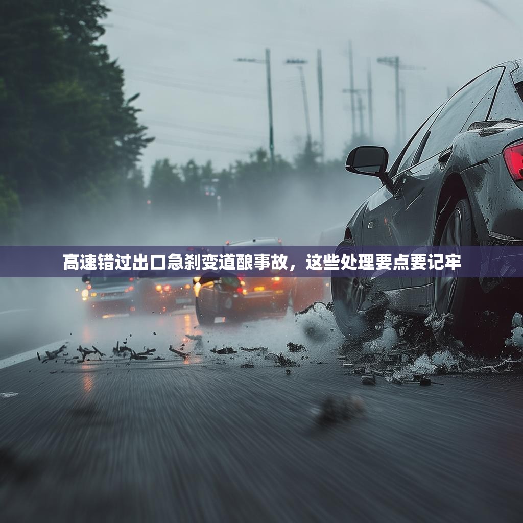 高速錯(cuò)過出口急剎變道釀事故，這些處理要點(diǎn)要記牢