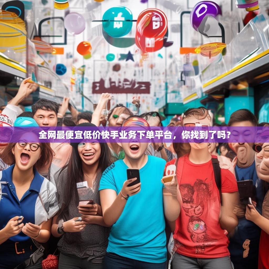 全網最便宜低價快手業(yè)務下單平臺，你找到了嗎？