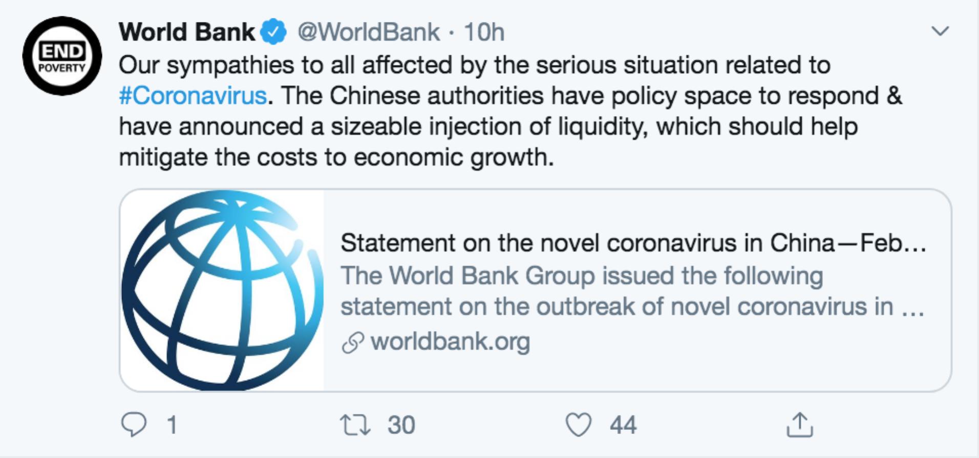 疫情對中國經(jīng)濟影響幾何？國際組織負(fù)責(zé)人這樣看