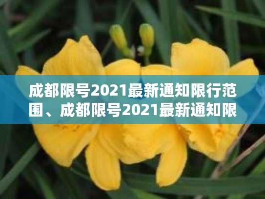 2021年成都車輛限號規(guī)定及限行時(shí)間詳析